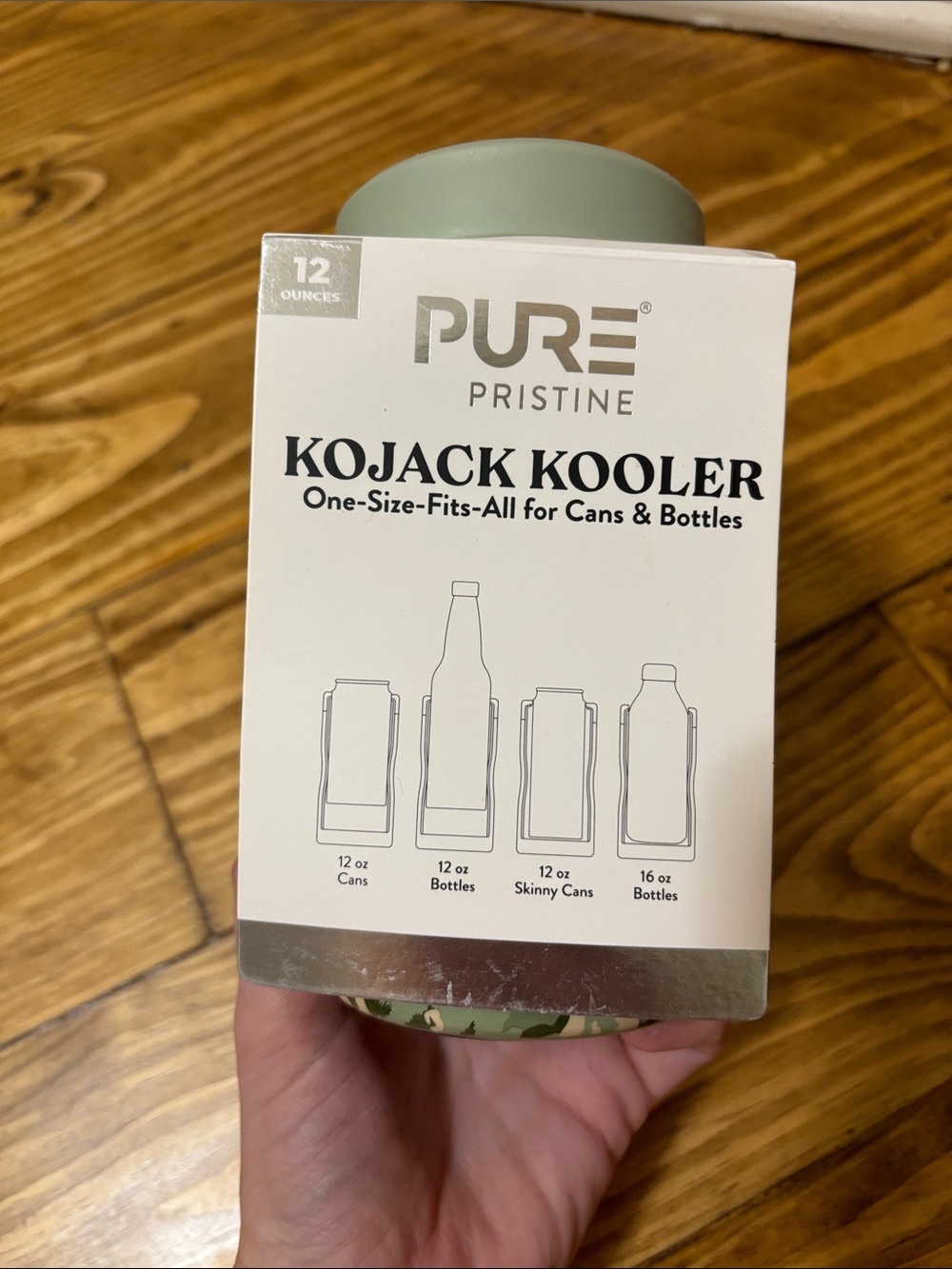 NWT Pure Pristine Kojack Kooler, in Green Animal Print